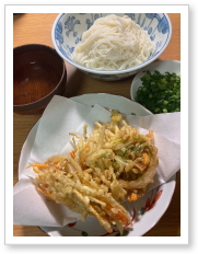 そうめん｜野菜のかき揚げ｜コーディネートスタジオふろしき